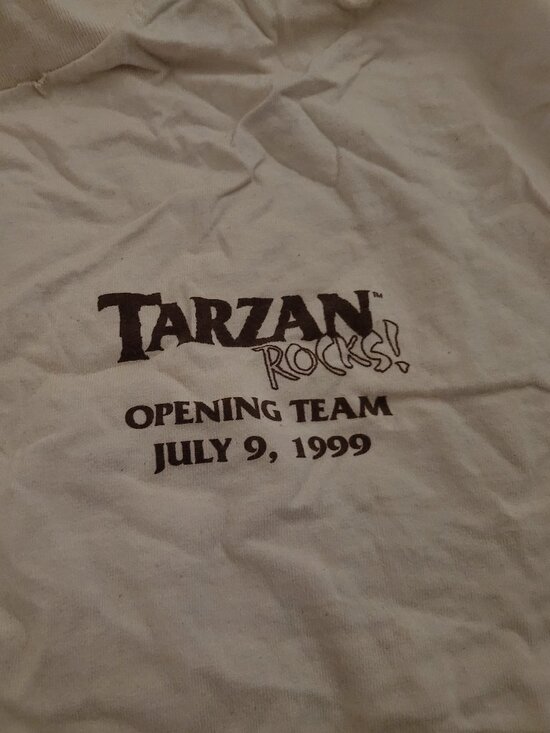 Disney Other - Tarzan Rocks! Opening Team T-Shirt July 9, 1999 – Cast Member Exclusive Vintage